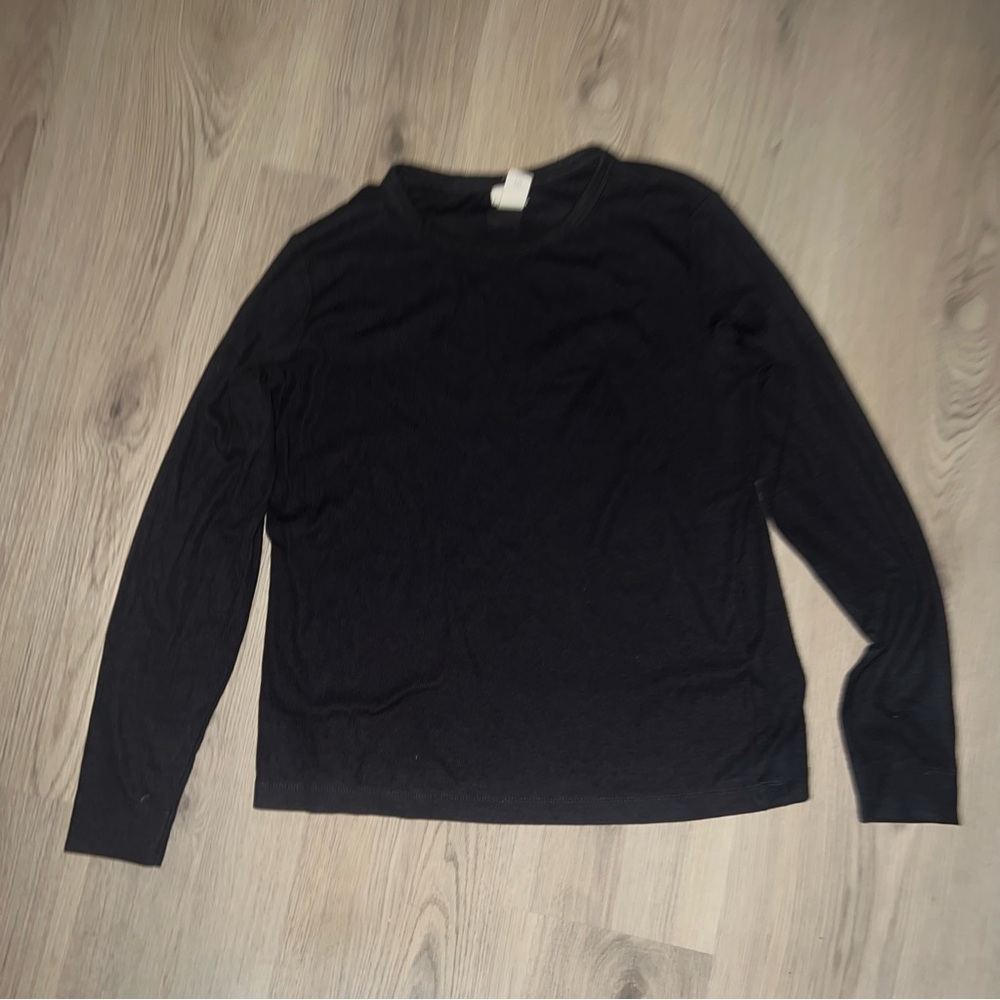 H&M Dark Gray Long Sleeve Tee Shirt XL Cotton Modal Blend - Picture 8 of 14